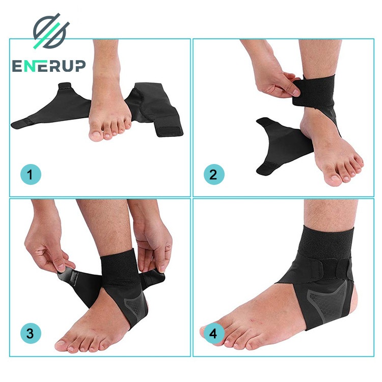 S M Compression Support Sleeve Knitted Ankle Brace For Achilles Tendonitis